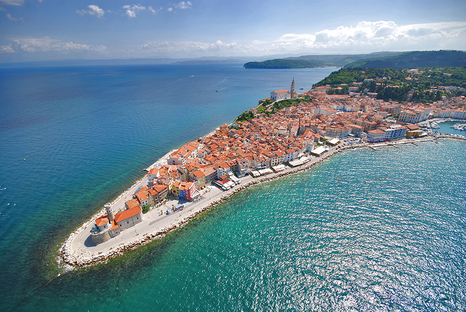Piran Town Beach