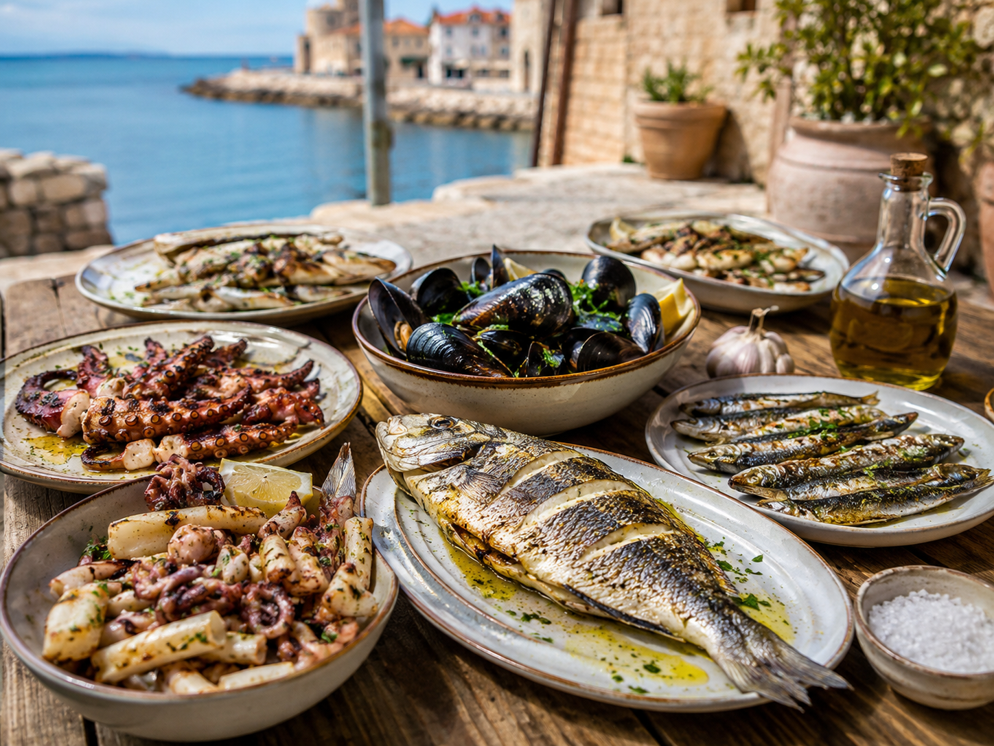 Slovenian coastal seafood
